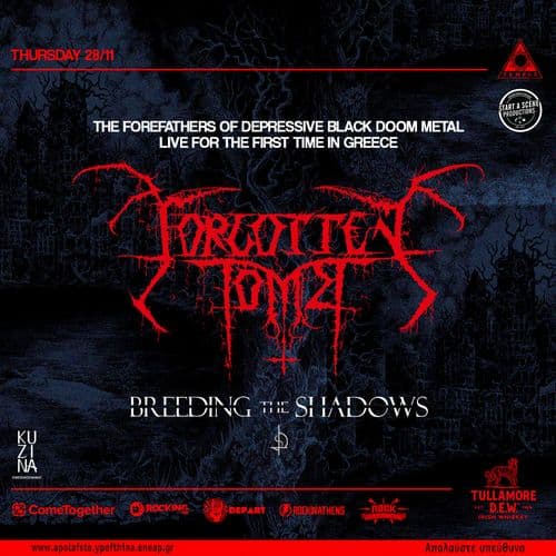 Forgotten Tomb (IT) w/ opening act: Breeding The Shadows live at Temple