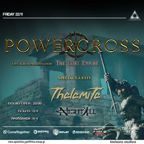 Powercross presenting "The Lost Empire" w/ Thelemite + Nightkill live at Temple