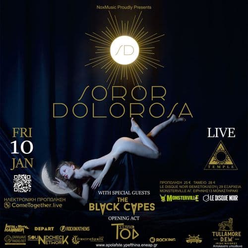 Soror Dolorosa (FR) w/ Special Guests: The Black Capes (GR) , Opening Act : Tod Sinner (GR) live at Temple